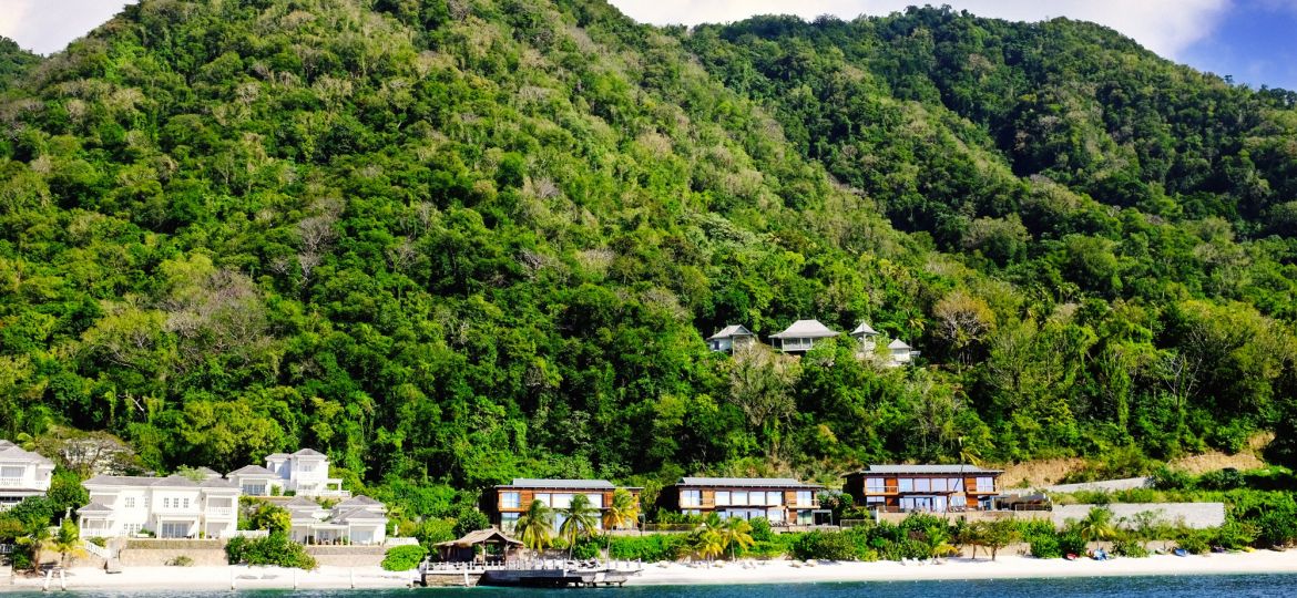 Sugar Beach, A Viceroy Resort sits on the white sand of Anse des Pitons Photo Credit Sugar Beach, A Viceroy Resort