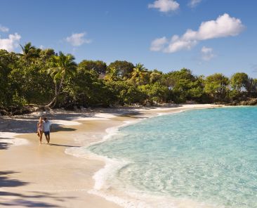 Caneel Bay Beach in St. John, U.S. Virgin Islands is one of the top-performing destinations in the Caribbean Photo Credit USVI Dept. Tourism