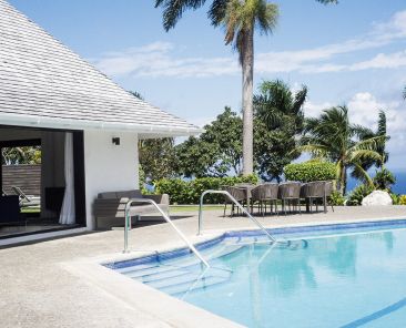 Panorama Villa invites with privacy at the pool and 360-degree vistas Photo Credit Geejam