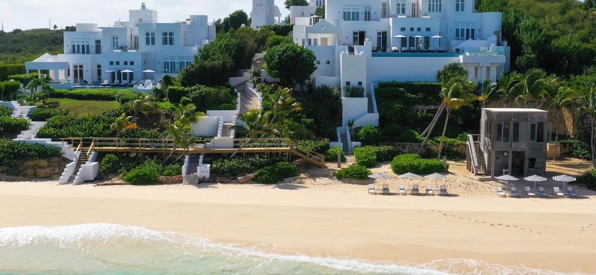 Super swanky stays at the Long Bay Villas Anguilla comprised of the Sand, Sea, Sky Villas Photo Credit Long Bay Villas via Facebook