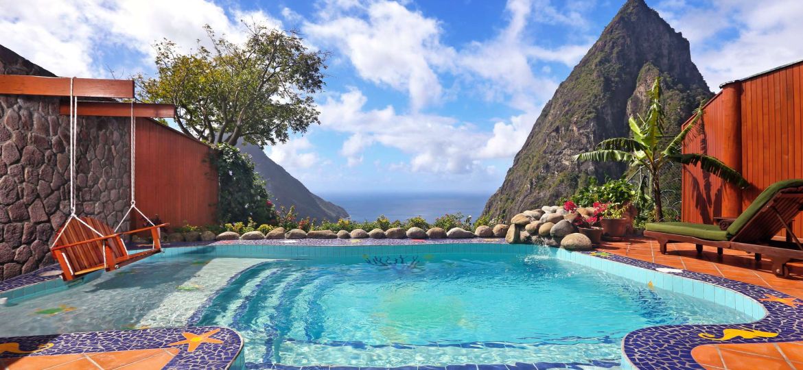 A 5-night stay at Ladera in Saint Lucia is one of the vacations offered in the Caribbean Travel Auction Photo Credit Fodors Travel Guide
