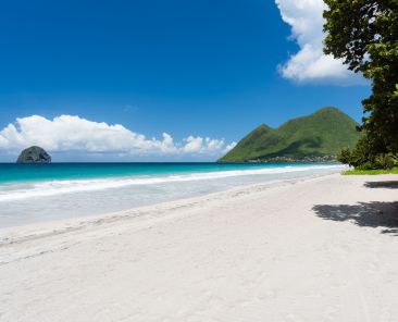 Diamond Beach is located on the south side of the island Photo Credit Martinique Tourism Authority
