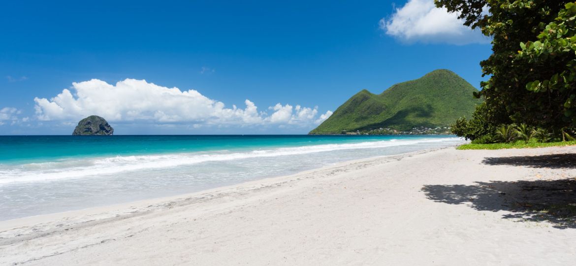 Diamond Beach is located on the south side of the island Photo Credit Martinique Tourism Authority