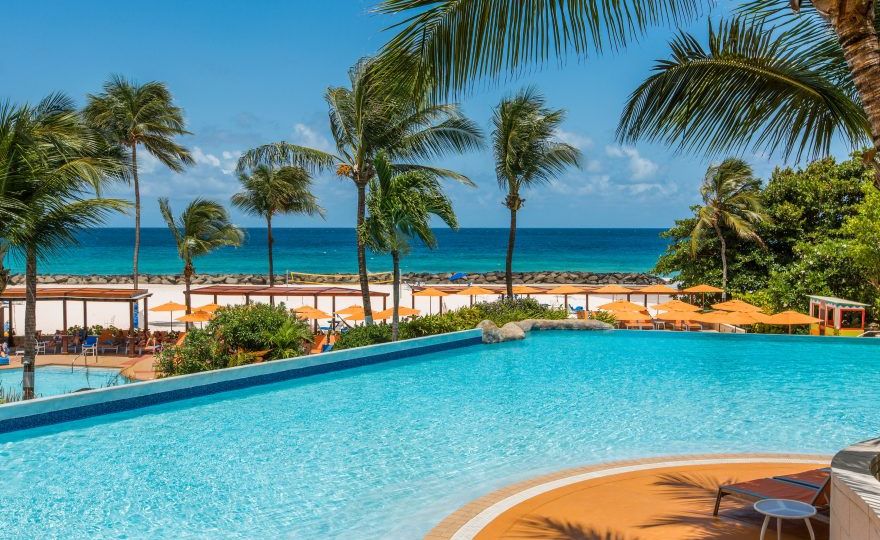 Infinity Pool at Hilton Barbados is a popular perch on a sunny afteernoon Photo Credit Hilton BD