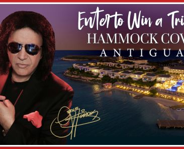 Rocker Gene Simmons invites fans to win a 5-night all-inclusive stay at Hammock Cove Antigua Photo Credit @eliteislandresorts