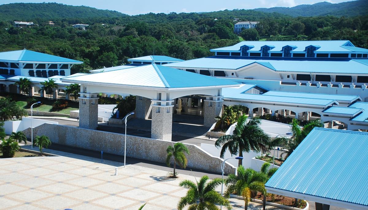 Aerial view of the Montego Bay Convention Centre, host of CHTA's 42nd Annual Caribbean Travel Marketplace
